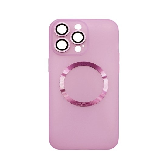 Magnetic Case with Camera Lens for Apple iPhone 14 Pro Max Pink Magnetic Case with Camera Lens for Apple iPhone 14 Pro Max Pink